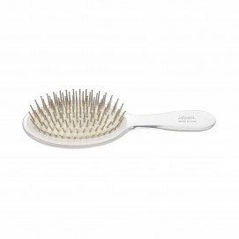 Janeke Big Clear Hairbrush with Silver Bristle / Расческа Большая - серебро