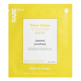 Rare Paris Tresor Solaire / Успокаивающая и укрепляющая тканевая маска для лица - 1 шт