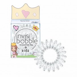 Фото2 Invisibobble KIDS Princess sparkie / Резинка-браслет для волос - прозрачный сблёстками