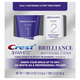 CREST 3D White Brilliance Whitening 2-Step / Отбеливающая система для зубов - 2 шт