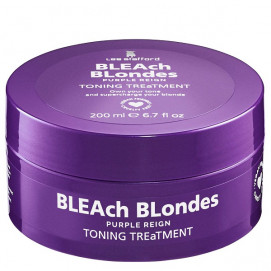 Lee Stafford Bleach Blondes Toning Mask Purple Reign / Тонирующая маска для нейтрализации желтых оттенков - 200 мл