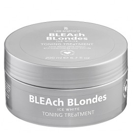 Lee Stafford Bleach Blondes Ice White Toning Mask / Тонирующая маска для пепельных и седых оттенков - 200 мл