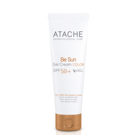 Atache Be Sun Cream Color SPF50+ / Омолаживающий солнцезащитный крем для нормальной и сухой кожи - 50 мл