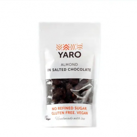 YARO Nuts / Глазированные орехи Миндаль в шоколаде с солью - 75 г