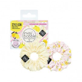 Набор резинок для волос - yellow/pink with white