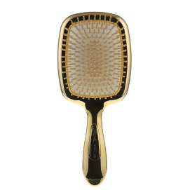 Прямоугольная щетка для волос с зеркалом - золотой