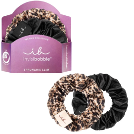 Резинка-браслет для волос - black/leopard