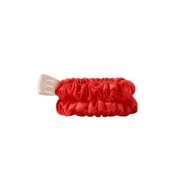 Фото8 Набор из 2 тонких резинок из натурального шелка - Dark Orange
