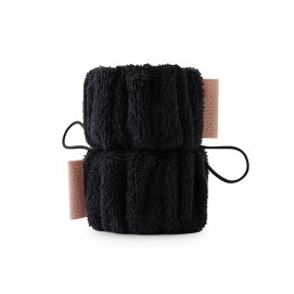 Фото3 М'які браслети для вмивання з шовковою вставкою - Black