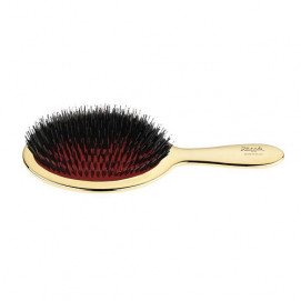Janeke Big Hairbrush with Boar-Nylon Bristles L / Расческа Большая - золотой