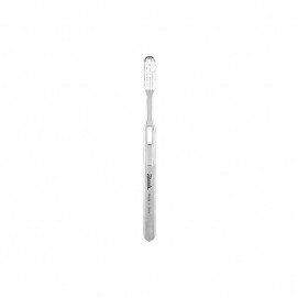 Janeke Janeke Silver Comb For Gel Application / Зубная щетка средней жесткости - серебро