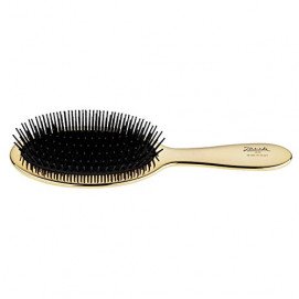 Janeke Big Hairbrush with Gold / Расческа Большая - золотой