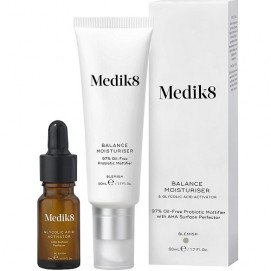 Medik8 Balance Moisturiser & Glycolic Acid Activator / Набор для проблемной кожи с акне - 2 шт