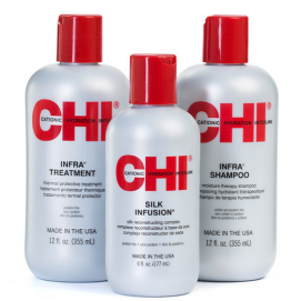 CHI Infra Cleanse Shine Kit / Набор восстановление и укрепление волос "Очищение и блеск" - 3 шт