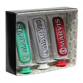 MARVIS 3 Flavours Box (Classic. Whitening. Cinnamon) / Подарочный Набор - 3 шт