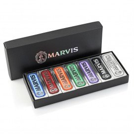 MARVIS Flavour Collection Toothpaste Gift Set In Black / Подарочный Набор - 7 шт
