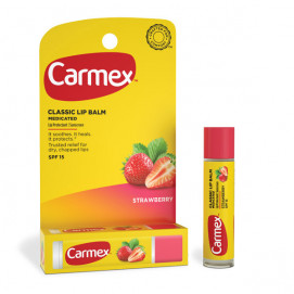 Carmex Lip Balm Stick SPF 15 Strawberry / Лечебный бальзам для губ (Клубника) - 4,25 г