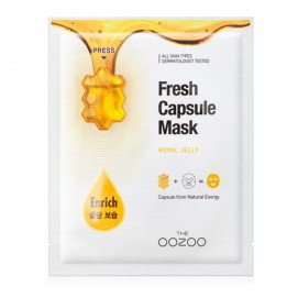 THE OOZOO Fresh Capsule Mask Royal Jelly / Маска с капсулой-активатором с маточным молочком - 1 шт