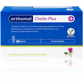 ORTHOMOL Cholin Plus With Milk Thistleс / Поддержка нормальной функции печени c расторопшей (Капсулы) - 60 шт