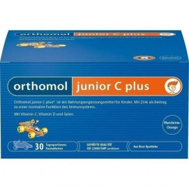 Фото2 ORTHOMOL Junior C Plus Mandarin - Orange / Жевательные таблетки со вкусом Апельсина - мандарина - 30 шт