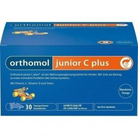 ORTHOMOL Junior C Plus Mandarin - Orange / Жевательные таблетки со вкусом Апельсина - мандарина - 14 шт