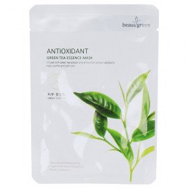 BeauuGreen Antioxidant Green Tea Essence Mask / Тканевая маска для лица c экстрактом зеленого чая - 1 шт