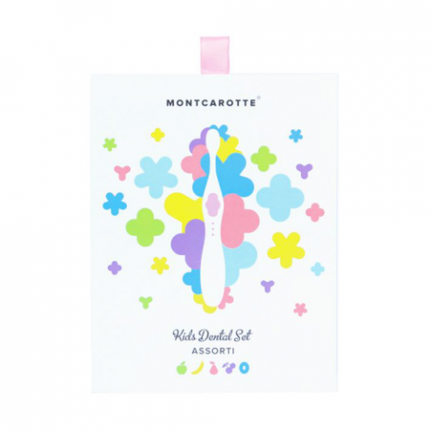 Montcarotte Kids Dental Set Assorti Rose / Подарочный набор для детей Ассорти, розовая кисточка