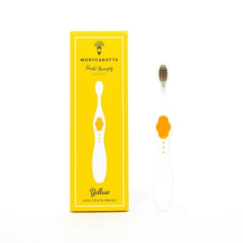 Montcarotte Yellow Kids toothbrush / Детская зубная кисточка Желтая 1+