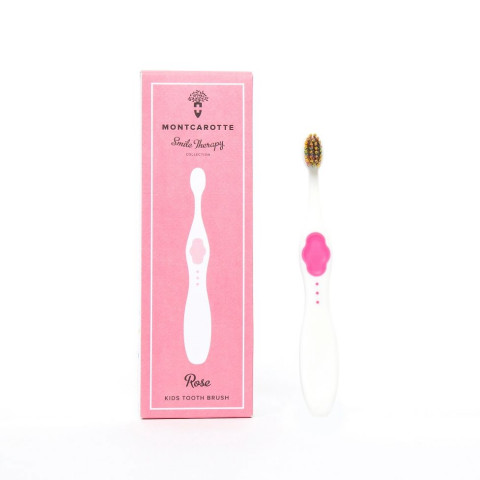 Montcarotte Rose Kids toothbrush / Детская зубная кисточка Розовая 1+