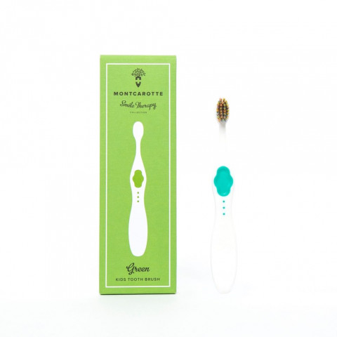 Montcarotte Green Kids Toothbrush Green Kids Toothbrush / Детская зубная кисточка Зеленая 1+