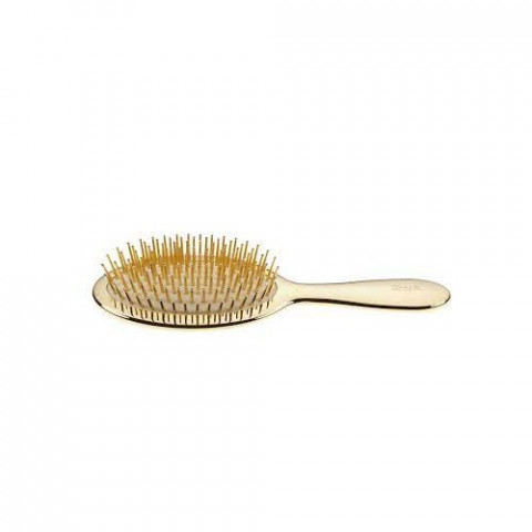 Janeke Middle Gold Classic Hairbrush with Gold Bristle M / Расческа Средняя
