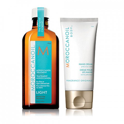 Набор восстанавливающее масло для тонких волос и крем для рук