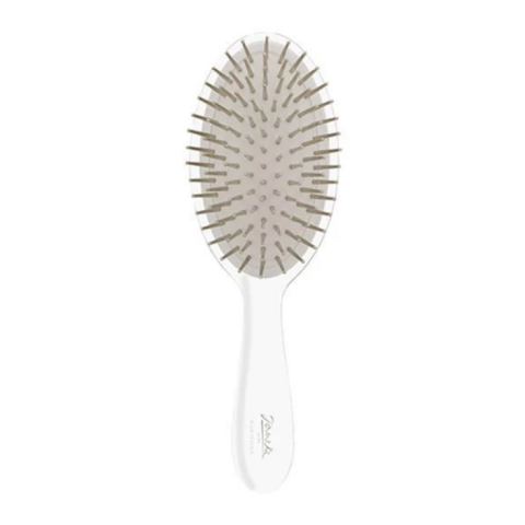 Janeke Middle Clear Hairbrush with Silver Bristle / Расческа Средняя