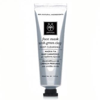 Маска для лица с зеленой глиной "Глубокая чистка"