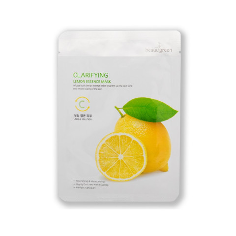 Очищающая тканевая маска для лица c экстрактом лимона